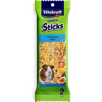 Vitakraft Crunch Sticks Guinea Pig Treat - Fruit & Honey - 2 Pack - (3.5 oz)