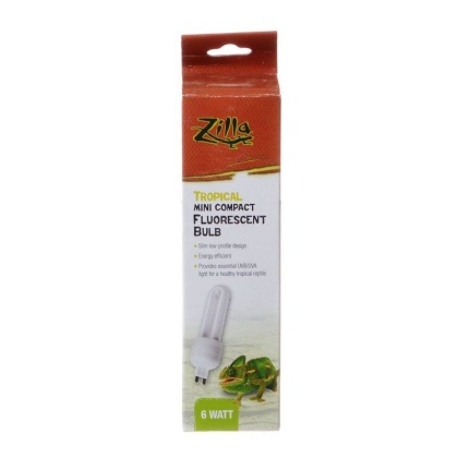 Zilla Mini Compact Fluorescent Bulb - Tropical - 1 Pack - (6 Watt)