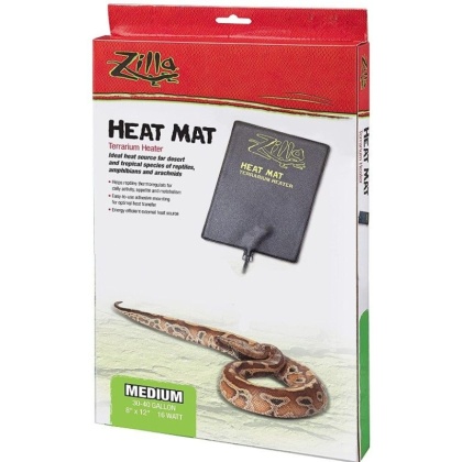 Zilla Heat Mat Terrarium Heater - Medium - 16 Watt - 30-40 Gallon Tanks