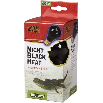 Zilla Night Time Black Light Incandescent Heat Bulb - 100 Watts