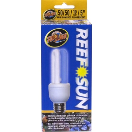 Zoo Med Aquatic Reef Sun 50/50 Compact Flourescent Bulb - 10 Watts (5\