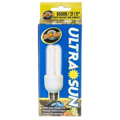 Zoo Med Aquatic Ultra Sun 6500K Compact Flourescent Daylight Bulb - 10 Watts (5