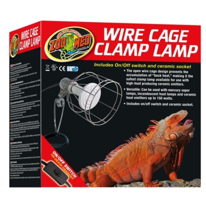 Zoo Med Wire Cage Clamp Lamp - 1 Pack - (150 Watts Max)