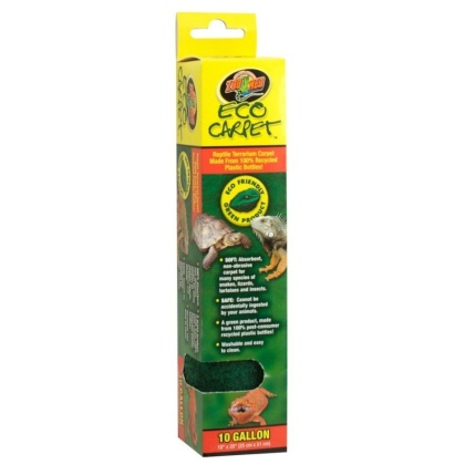 Zoo Med Eco Carpet Reptile Carpet - Green - 10 Gallon (10\