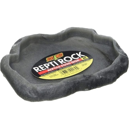 Zoo Med Repti Rock - Reptile Food Dish - Medium (7.25